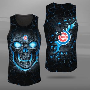 Chicago Cubs Unisex Tank Top Basketball Jersey Style Gym Muscle Tee JTT360