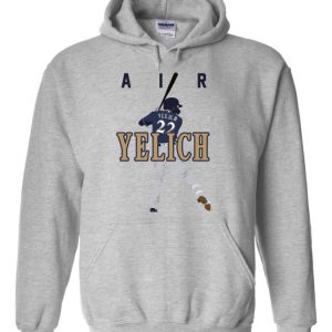 Christian Yelich Milwaukee Brewers MVP "Air Pic" Hooded Sweatshirt Unisex Hoodie