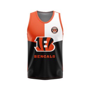 Cincinnati Bengals Unisex Tank Top Basketball Jersey Style Gym Muscle Tee JTT951