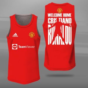 Cristiano Ronaldo - Manchester United Unisex Tank Top Basketball Jersey Style Gym Muscle Tee JTT309