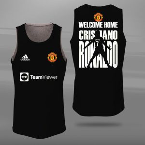 Cristiano Ronaldo - Manchester United Unisex Tank Top Basketball Jersey Style Gym Muscle Tee JTT584