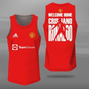Cristiano Ronaldo - Manchester United Unisex Tank Top Basketball Jersey Style Gym Muscle Tee JTT585