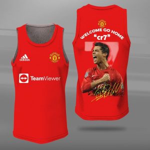 Cristiano Ronaldo - Manchester United Unisex Tank Top Basketball Jersey Style Gym Muscle Tee JTT586