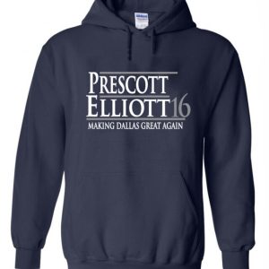 Dallas Cowboys Dak Prescott Ezekiel Elliott "2016" Hooded Sweatshirt Hoodie
