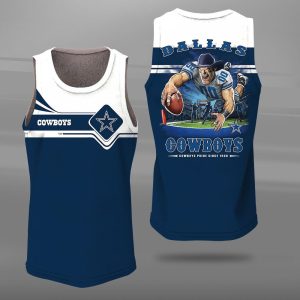 Dallas Cowboys Unisex Tank Top Basketball Jersey Style Gym Muscle Tee JTT275