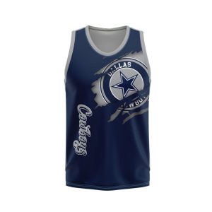 Dallas Cowboys Unisex Tank Top Basketball Jersey Style Gym Muscle Tee JTT723