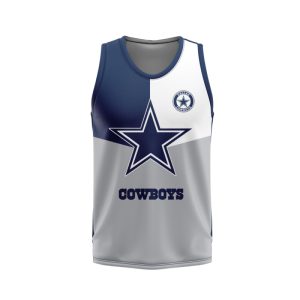 Dallas Cowboys Unisex Tank Top Basketball Jersey Style Gym Muscle Tee JTT726