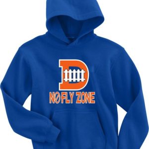 Denver Broncos Defense "No Fly Zone" Hooded Sweatshirt Unisex Hoodie