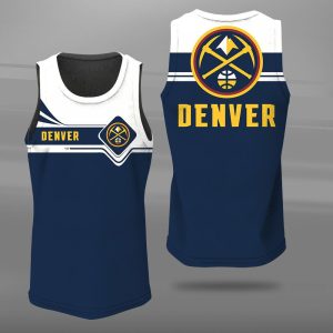 Denver Nuggets Unisex Tank Top Basketball Jersey Style Gym Muscle Tee JTT124