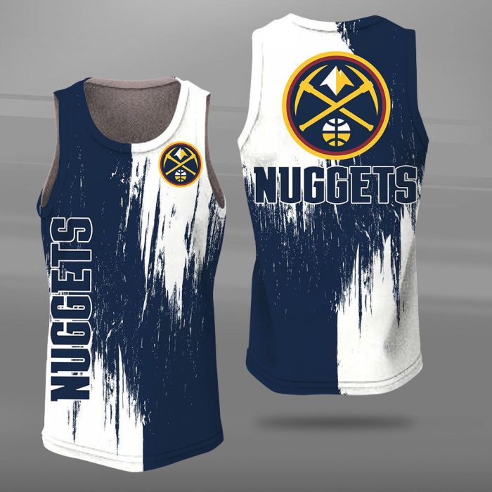 Denver Nuggets Unisex Tank Top Basketball Jersey Style Gym Muscle Tee JTT161