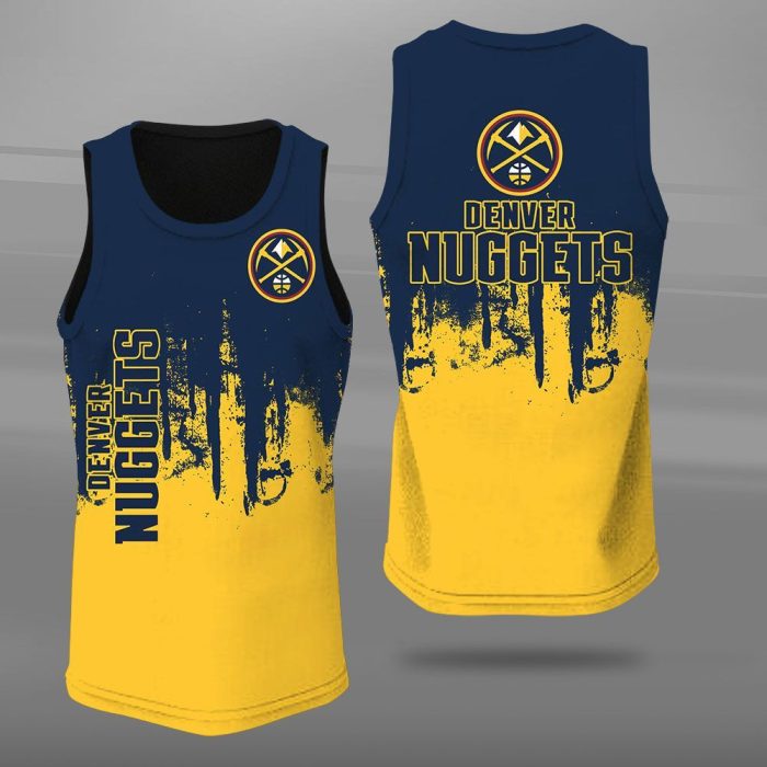 Denver Nuggets Unisex Tank Top Basketball Jersey Style Gym Muscle Tee JTT313