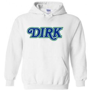 Dirk Nowitzki Dallas Mavericks "Old School Logo Text" Hooded Sweatshirt Unisex Hoodie