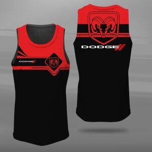 Dodge Unisex Tank Top Basketball Jersey Style Gym Muscle Tee JTT104
