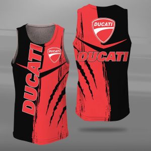 Ducati Unisex Tank Top Basketball Jersey Style Gym Muscle Tee JTT098