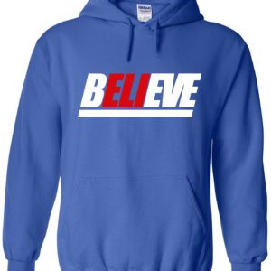 Eli Manning New York Giants "Believe" Hoodie Hooded Sweatshirt