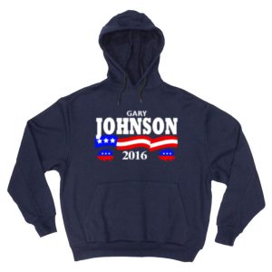 Gary Johnson "President 2016 Libertarian" Donald Trump Hooded Sweatshirt Hoodie