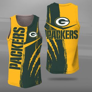 Green Bay Packers Unisex Tank Top Basketball Jersey Style Gym Muscle Tee JTT286
