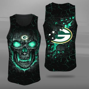 Green Bay Packers Unisex Tank Top Basketball Jersey Style Gym Muscle Tee JTT474