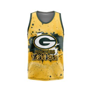 Green Bay Packers Unisex Tank Top Basketball Jersey Style Gym Muscle Tee JTT746