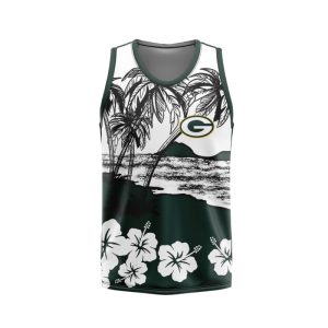 Green Bay Packers Unisex Tank Top Basketball Jersey Style Gym Muscle Tee JTT749