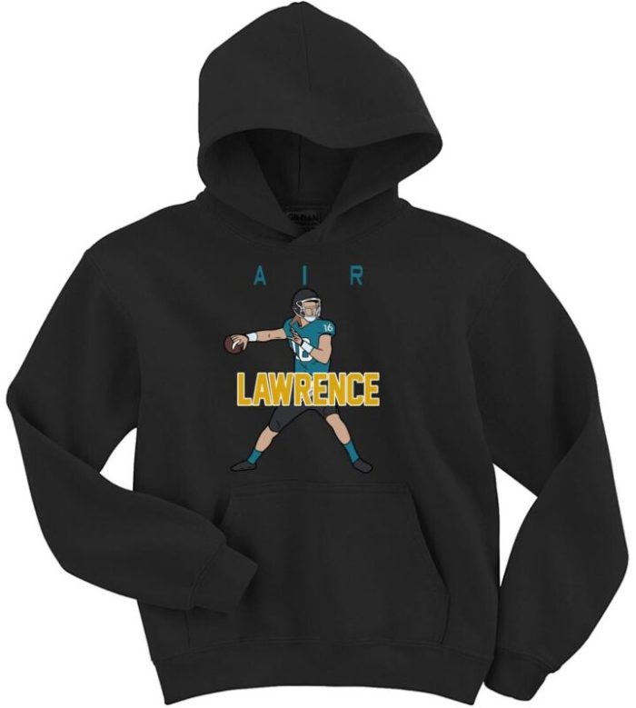 Hooded Sweatshirt Unisex Hoodie Jacksonville Jaguars Trevor Lawrence "Air"