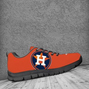 Houston Astros MLB Canvas Shoes Running Shoes Black Shoes Fly Sneakers