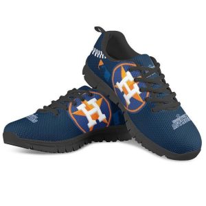Houston Astros MLB Canvas Shoes Running Shoes Black Shoes Fly Sneakers