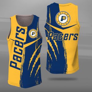 Indiana Pacers Unisex Tank Top Basketball Jersey Style Gym Muscle Tee JTT141