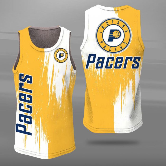 Indiana Pacers Unisex Tank Top Basketball Jersey Style Gym Muscle Tee JTT199