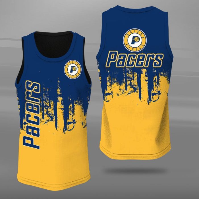 Indiana Pacers Unisex Tank Top Basketball Jersey Style Gym Muscle Tee JTT409