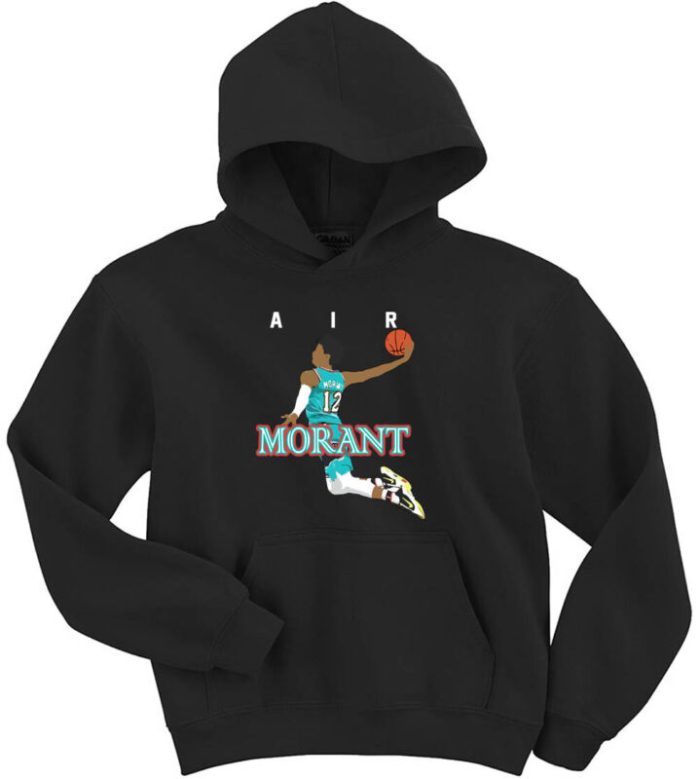 Ja Morant Memphis Grizzlies Air Crew Hooded Sweatshirt Unisex Hoodie