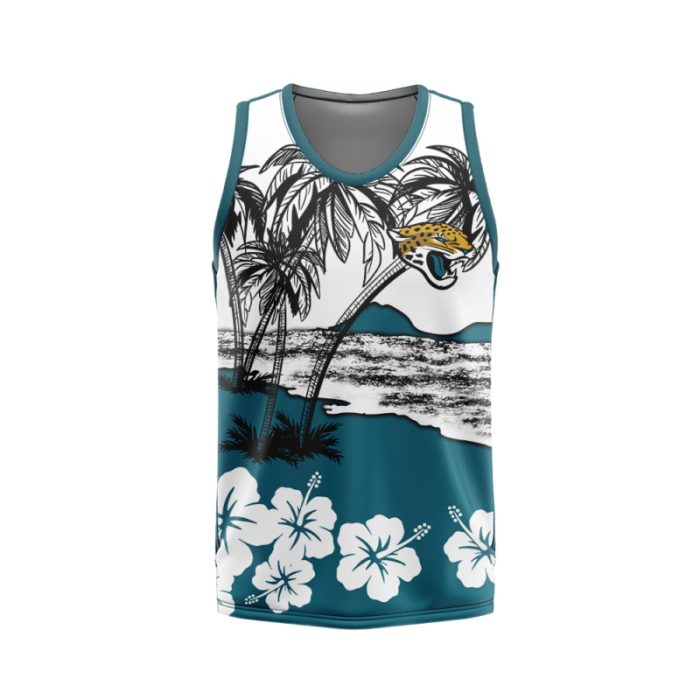 Jacksonville Jaguars Unisex Tank Top Basketball Jersey Style Gym Muscle Tee JTT992