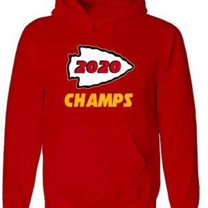 Kansas City Chiefs Super Bowl 54 2020 Champions Champs Crew Hooded Sweatshirt Unisex Hoodie