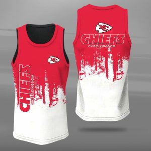 Kansas City Chiefs Unisex Tank Top Basketball Jersey Style Gym Muscle Tee JTT555