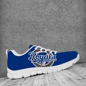 Kansas City Royals MLB Canvas Shoes Running Shoes Black Shoes Fly Sneakers