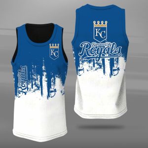 Kansas City Royals Unisex Tank Top Basketball Jersey Style Gym Muscle Tee JTT419