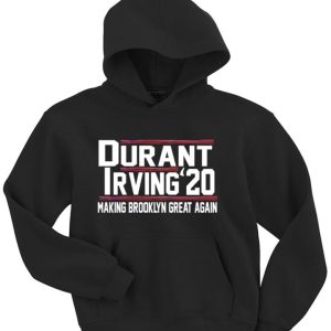 Kevin Durant Kyrie Irving Nets City 2020 Hooded Sweatshirt Unisex Hoodie