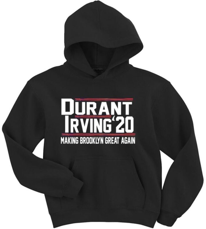 Kevin Durant Kyrie Irving Nets City 2020 Hooded Sweatshirt Unisex Hoodie