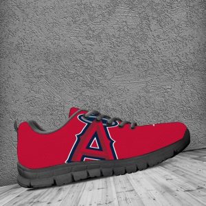 Los Angeles Angels Of Anaheim MLB Canvas Shoes Running Shoes Black Shoes Fly Sneakers