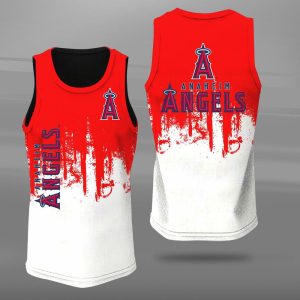 Los Angeles Angels Unisex Tank Top Basketball Jersey Style Gym Muscle Tee JTT445