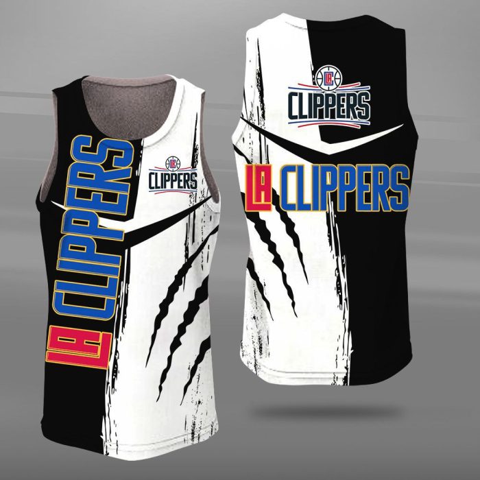 Los Angeles Clippers Unisex Tank Top Basketball Jersey Style Gym Muscle Tee JTT137