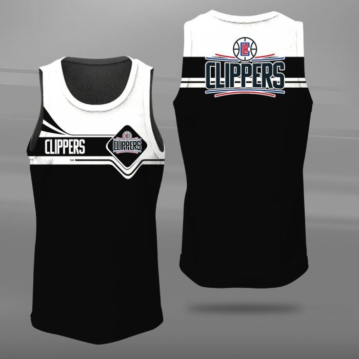 Los Angeles Clippers Unisex Tank Top Basketball Jersey Style Gym Muscle Tee JTT149