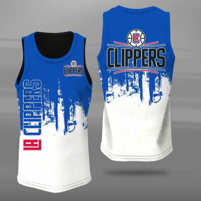 Los Angeles Clippers Unisex Tank Top Basketball Jersey Style Gym Muscle Tee JTT530