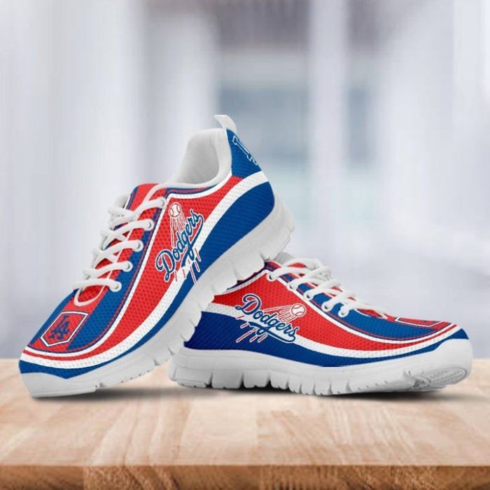 Los Angeles Dodgers MLB Running Shoes White Shoes Fly Sneakers