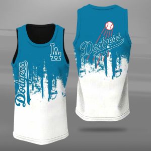 Los Angeles Dodgers Unisex Tank Top Basketball Jersey Style Gym Muscle Tee JTT334