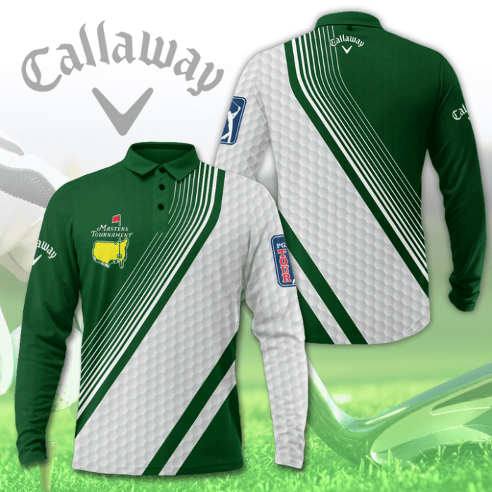 Masters Tournament Callaway Long Sleeve Polo Shirt Golf Shirt GLP039