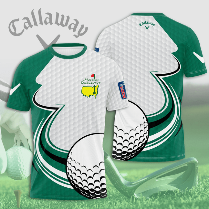 Masters Tournament Callaway Unisex 3D T-Shirt Golf Tee GT3781