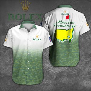 Masters Tournament Rolex Hawaiian Button Shirt Short Sleeve Shirt GSS908