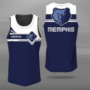 Memphis Grizzlies Unisex Tank Top Basketball Jersey Style Gym Muscle Tee JTT167