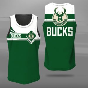 Milwaukee Bucks Unisex Tank Top Basketball Jersey Style Gym Muscle Tee JTT148